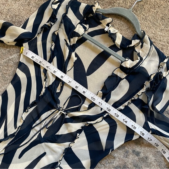 Rat & Boa Annika Zebra Print Mini Dress Medium - Picture 10 of 11